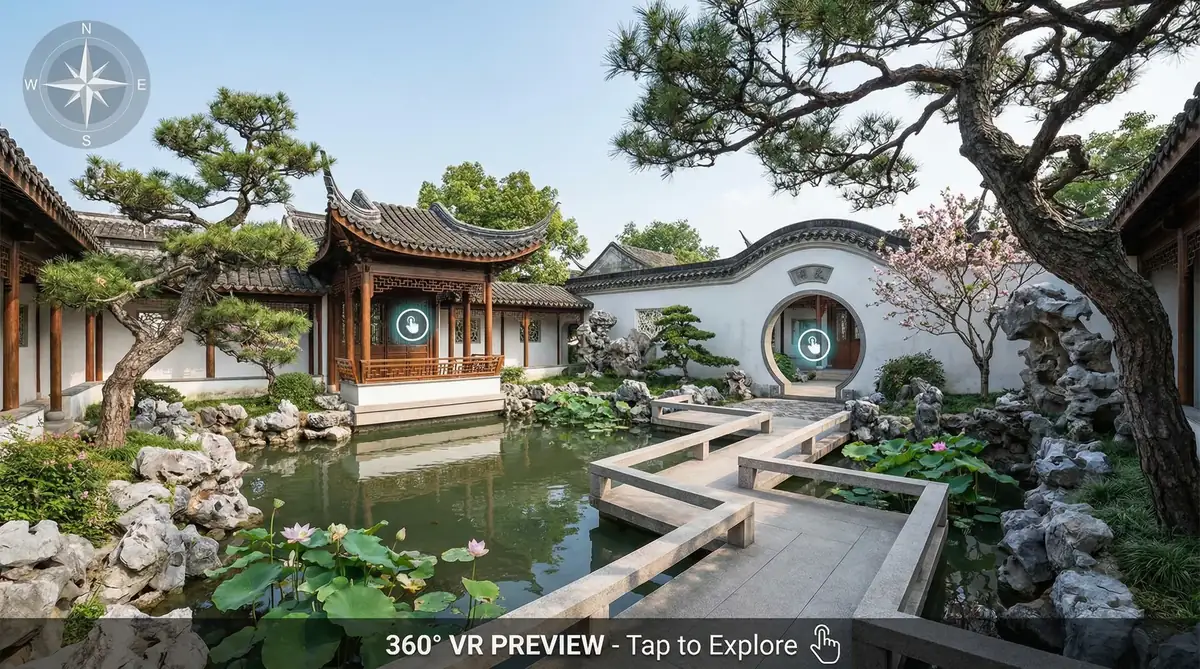 云游画境界面预览 - 集芳阁 | 沉浸式虚拟游园