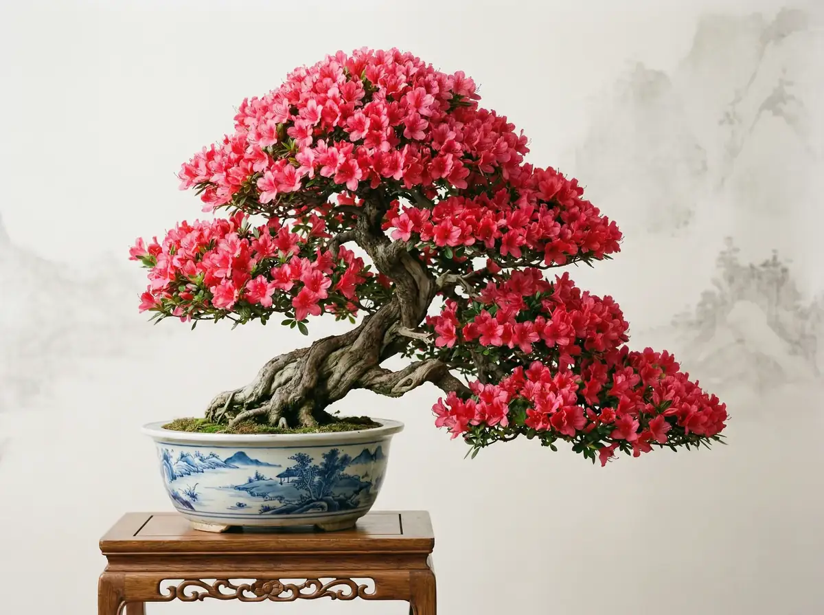 杜鹃盆景 - 集芳阁 | 花开时节满树嫣红